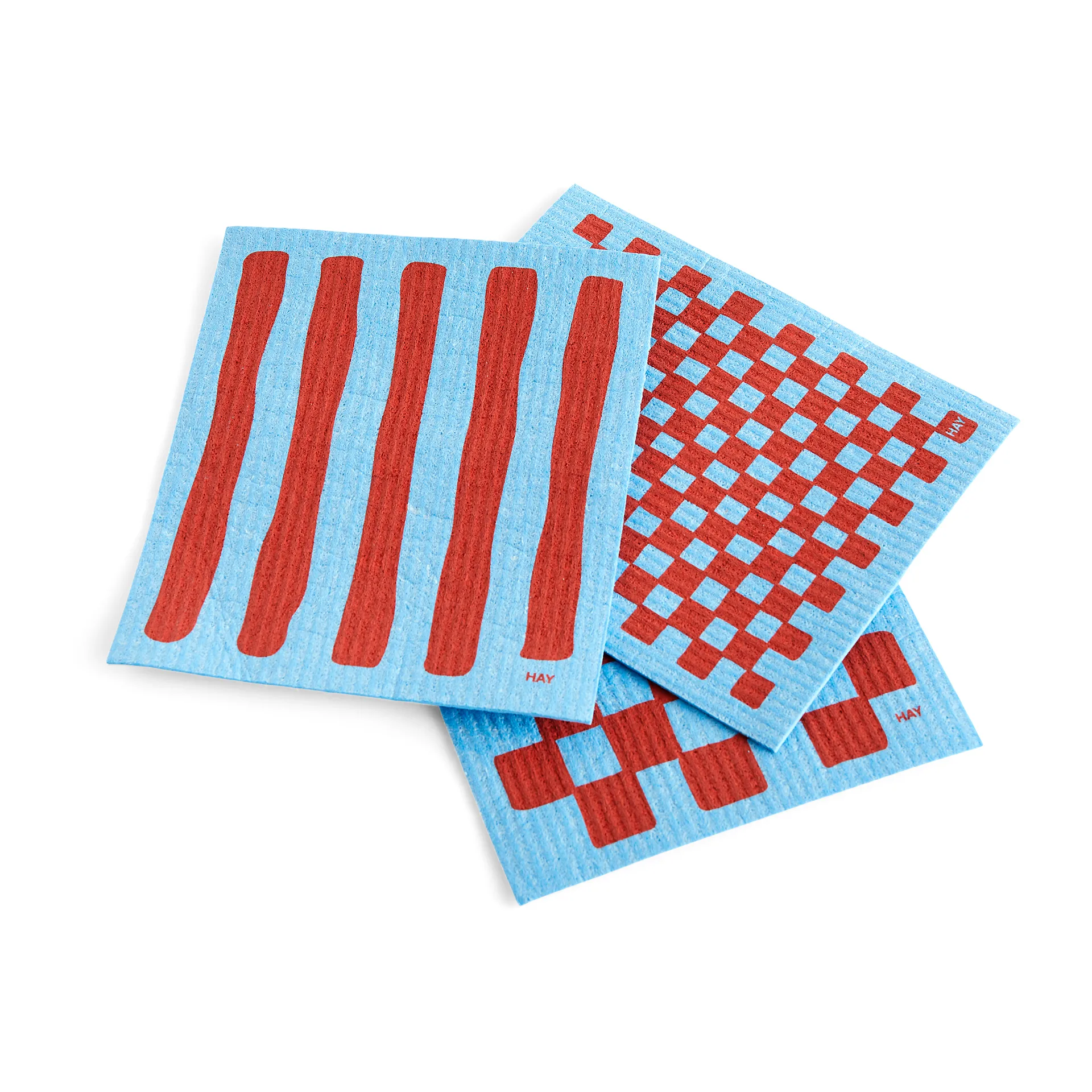 Sponge vaskeklud 3-pak, Blå HAY