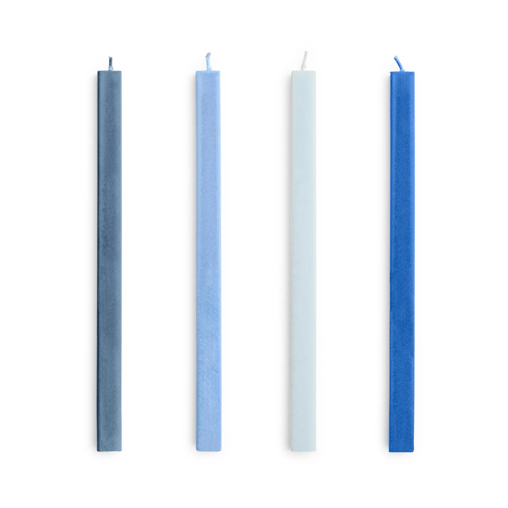Square Candle lys mix 4-pak, Blues HAY