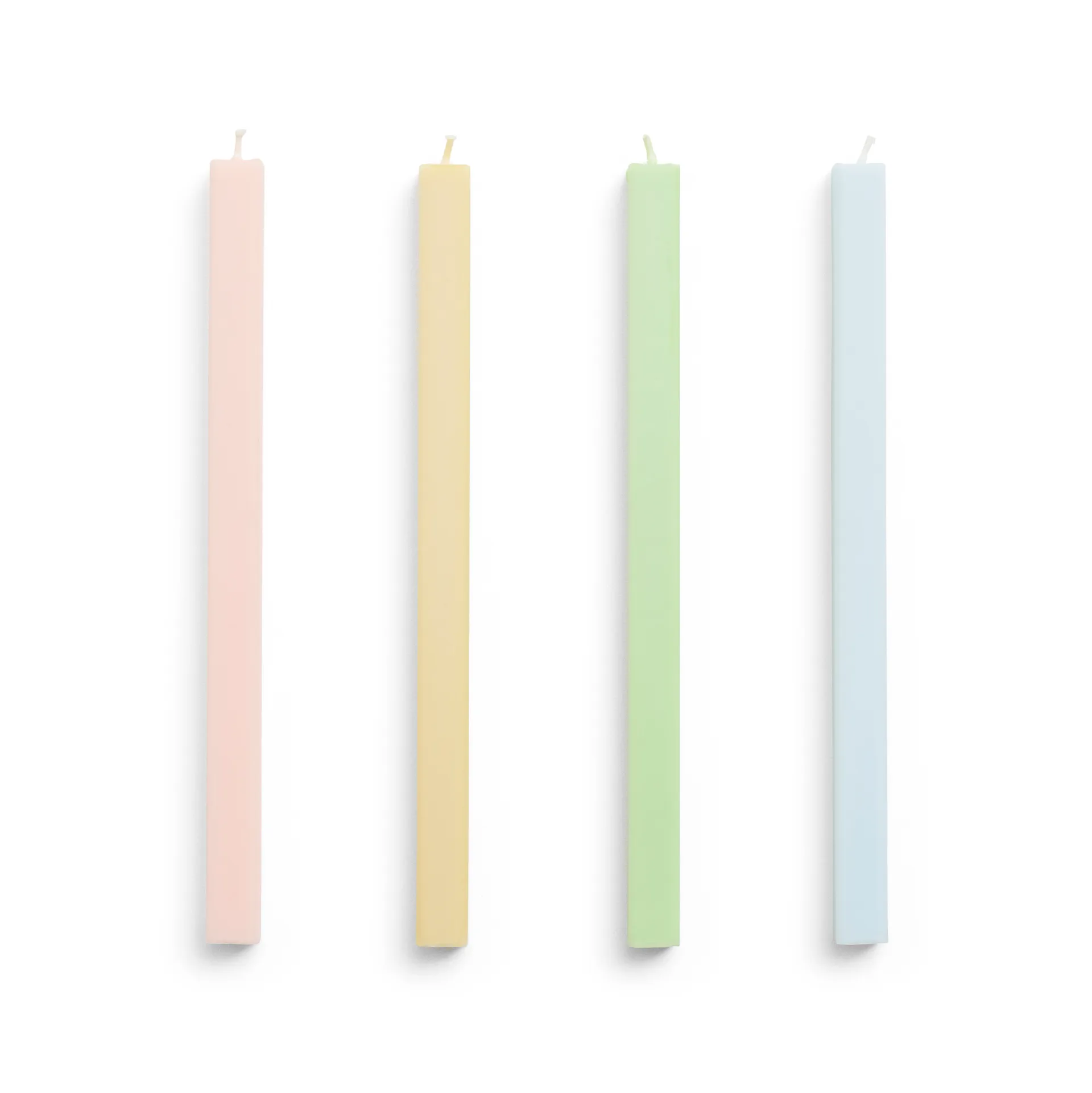 Square Candle lys mix 4-pak, Fresh HAY