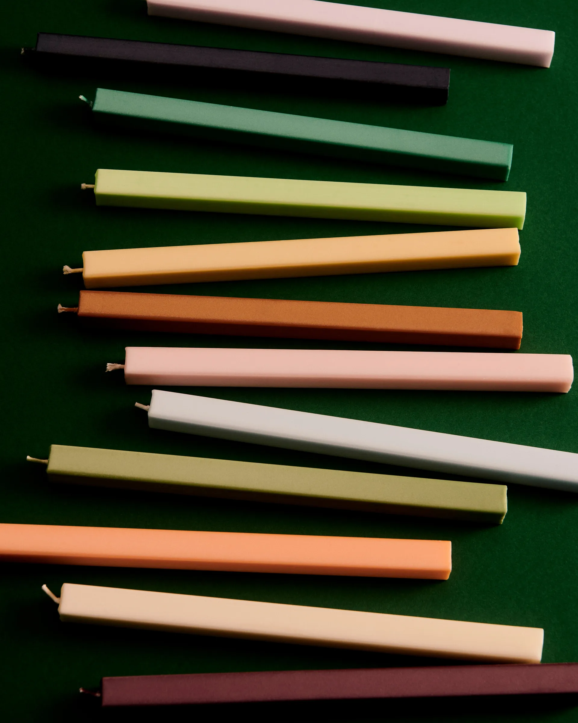 Square Candle lys mix 4-pak, Fresh HAY