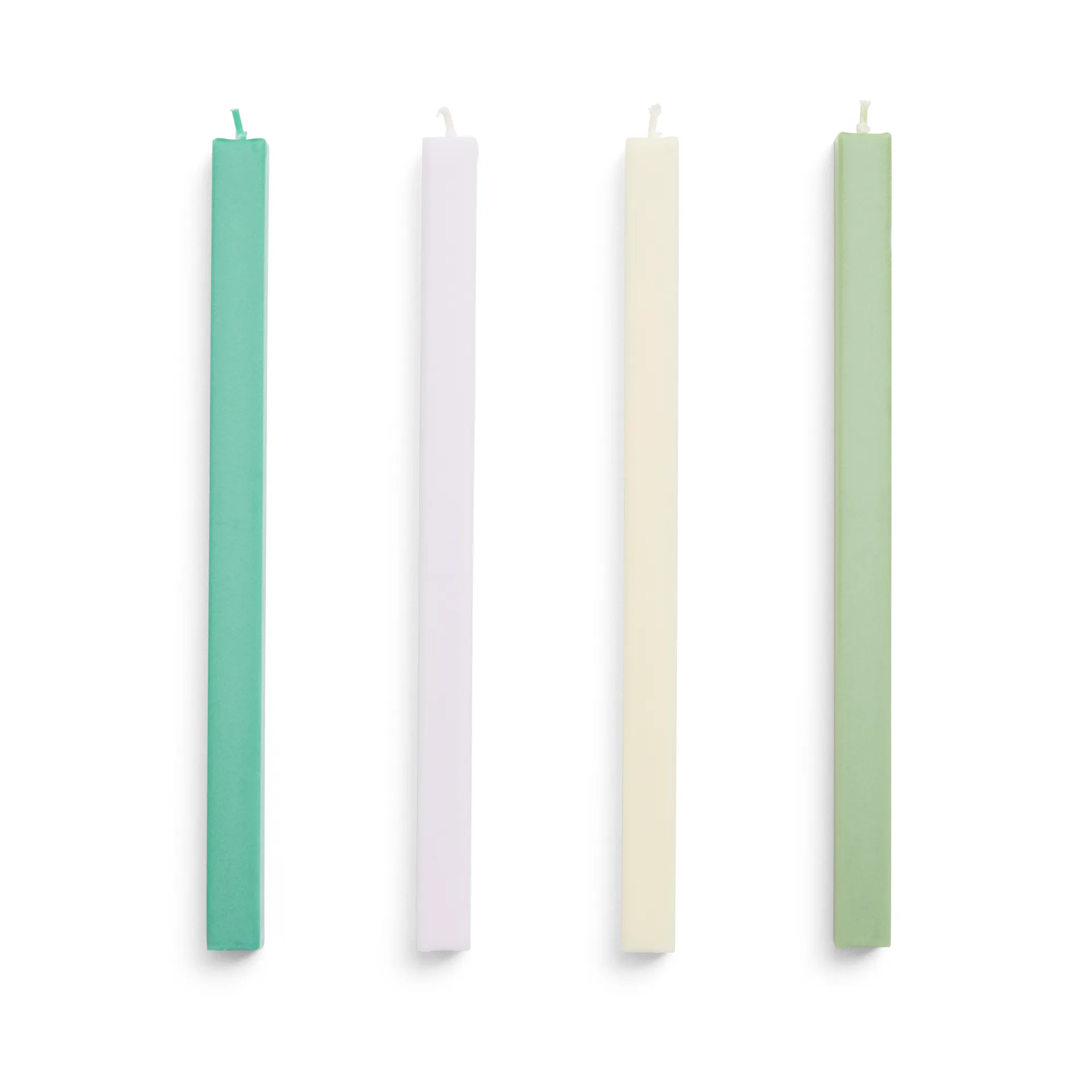 Square Candle lys mix 4-pak, Pastel HAY