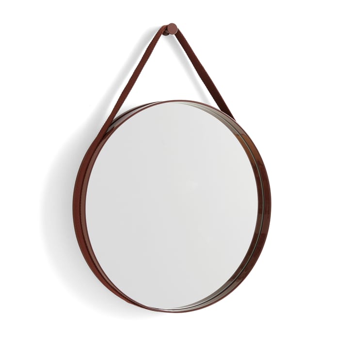 Strap Mirror spejl - Dark brown - HAY