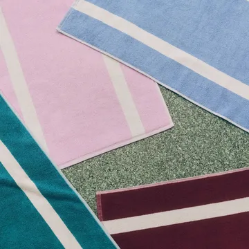 Stripe bademåtte - Cool pink, 50x80 cm - HAY