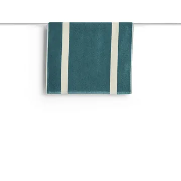 Stripe bademåtte - Petrol blue, 50x80 cm - HAY