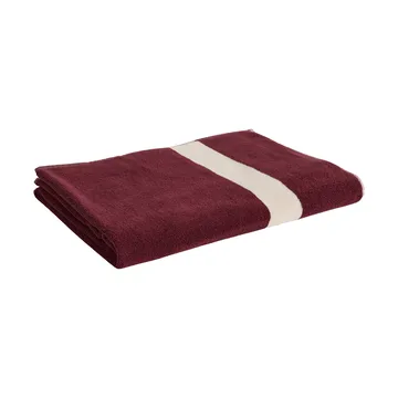 Stripe håndklæde - Burgundy, 100x150 cm - HAY