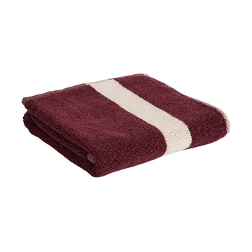 Stripe håndklæde - Burgundy, 40x60 cm - HAY