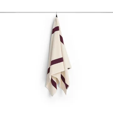 Stripe håndklæde - Burgundy, 70x140 cm - HAY