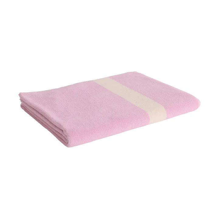 Stripe håndklæde - Cool pink, 100x150 cm - HAY