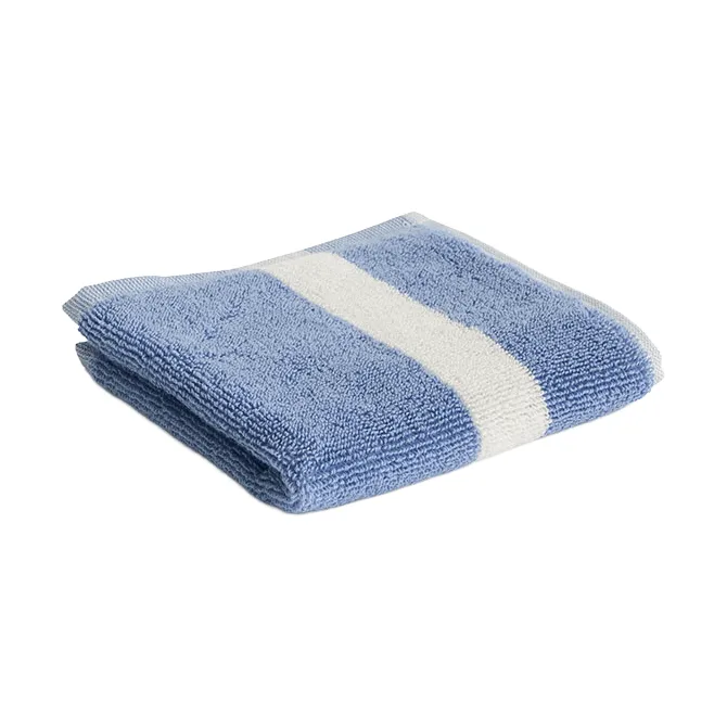 Stripe håndklæde, Dusty blue, 30x30 cm HAY
