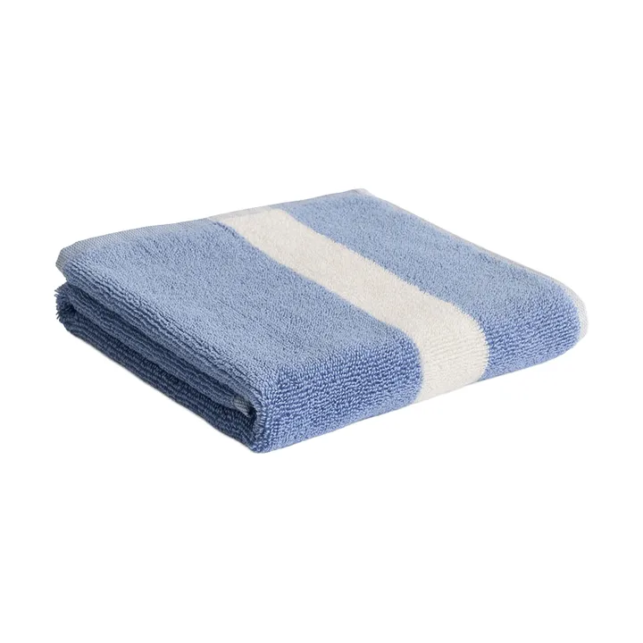 Stripe håndklæde - Dusty blue, 40x60 cm - HAY