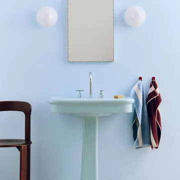 Stripe håndklæde - Dusty blue, 40x60 cm - HAY