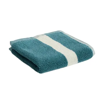 Stripe håndklæde - Petrol blue, 30x30 - HAY