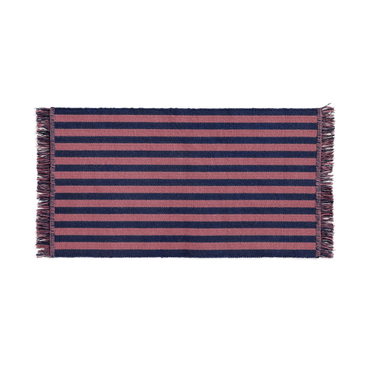 HAY Stripes and Stripes dørmåtte 52x95 cm Navy cacao (5710441288718)