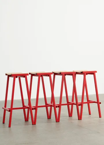 Taburete 8 high barstol 75 cm - Signal red - HAY