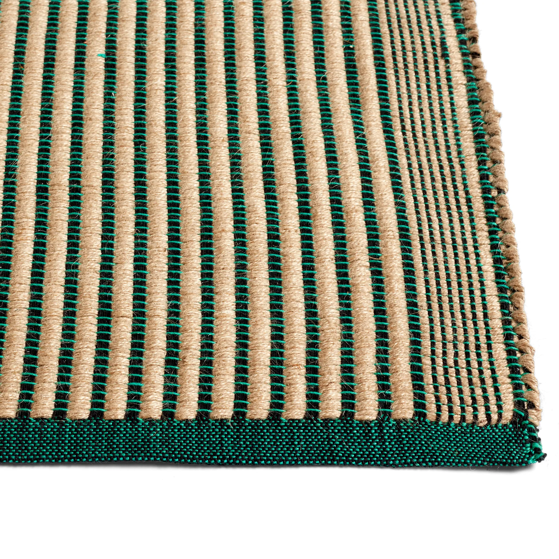 Tapis tæppe 80x200 cm, Black/Green HAY
