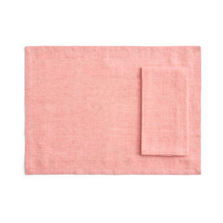 Tavolo dækkeserviet/serviet 4-pak - Soft coral - HAY