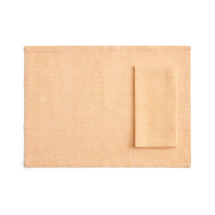 Tavolo dækkeserviet/serviet 4-pak - Soft orange - HAY