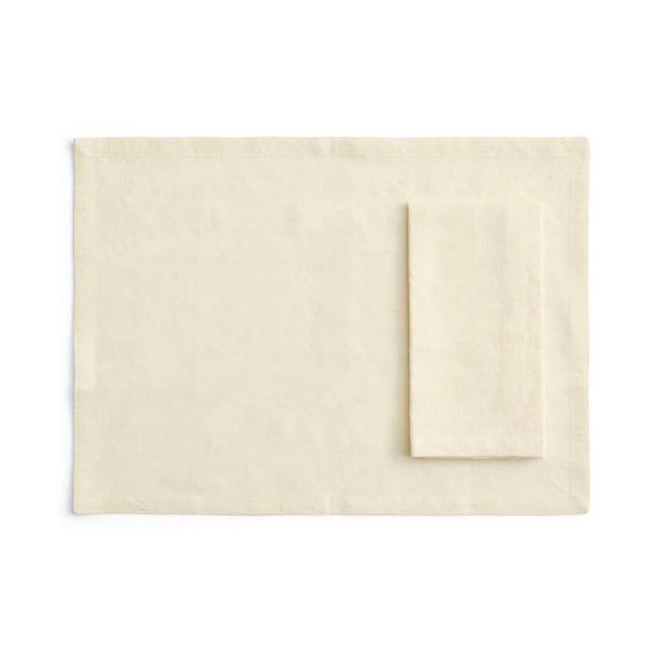 Tavolo dækkeserviet/serviet 4-pak, Soft yellow HAY