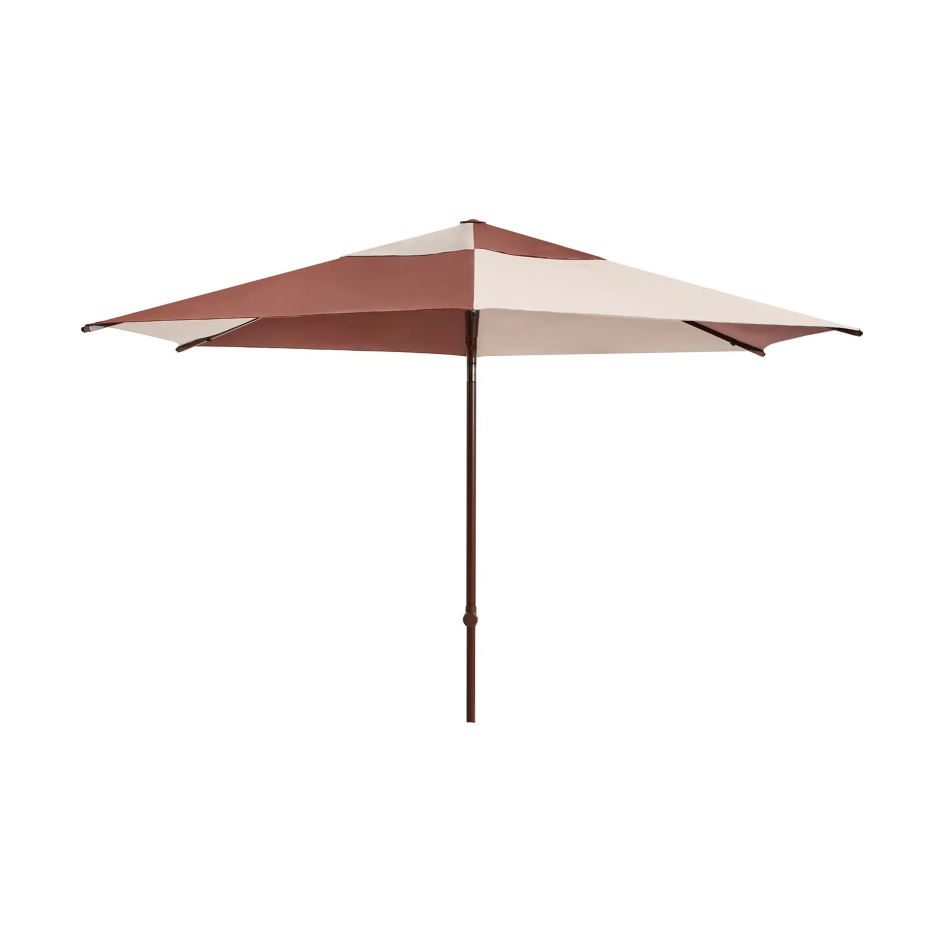 Terrazza Hexagon parasol, Off-white-burgundy HAY