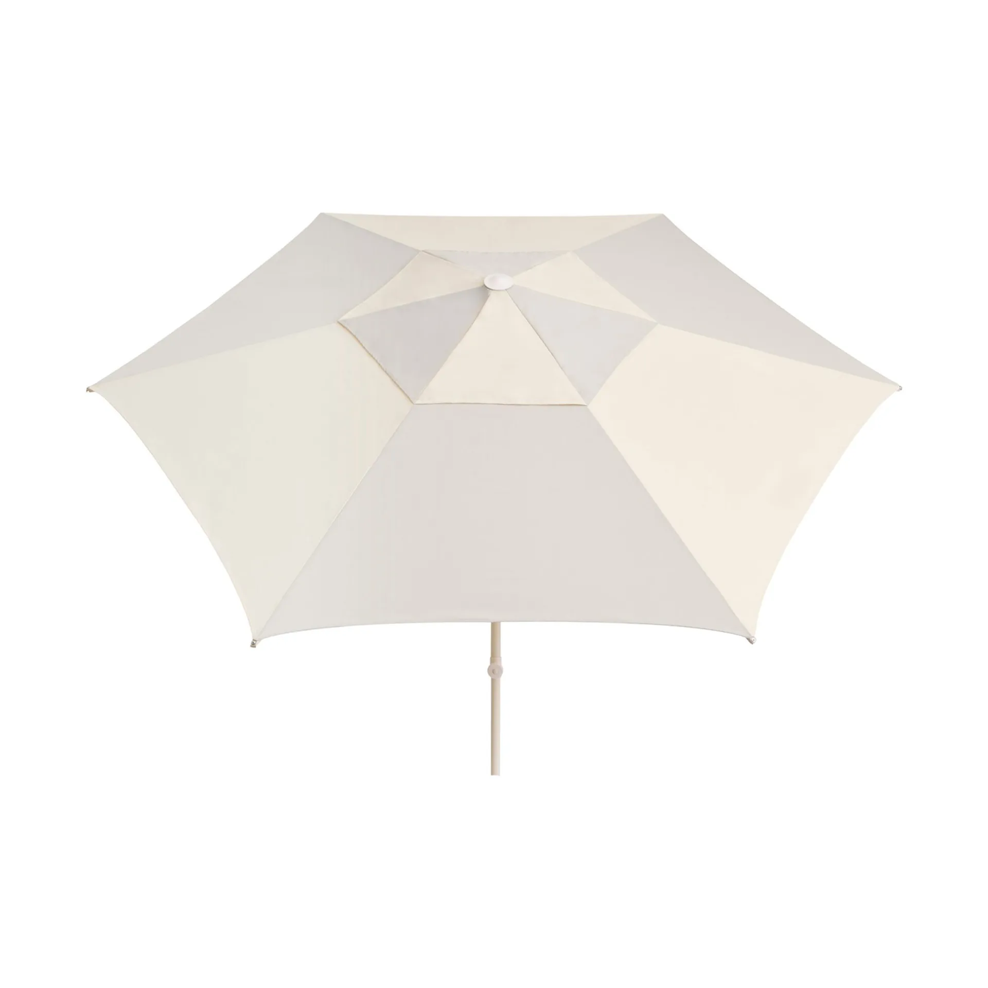 Terrazza Hexagon parasol, Off-white grey HAY