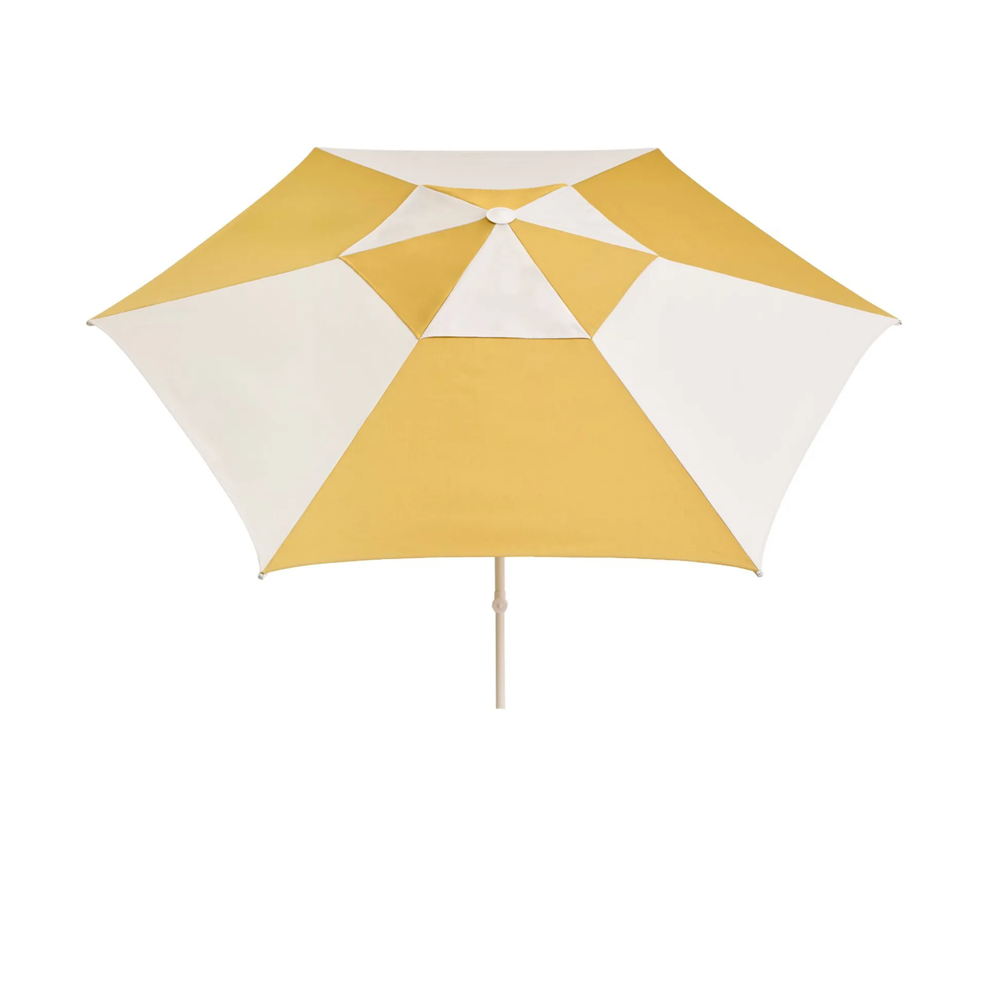 Terrazza Hexagon parasol, Off white-ochre HAY