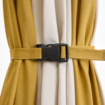 Terrazza Hexagon parasol - Off white-ochre - HAY