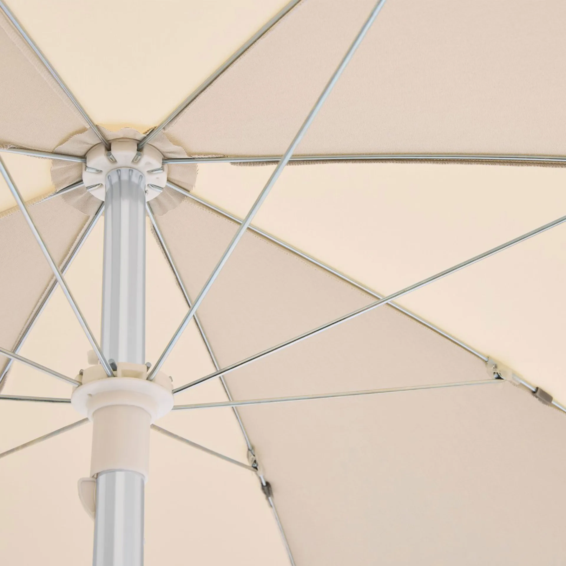Terrazza Octagon parasol, Off-white grey HAY