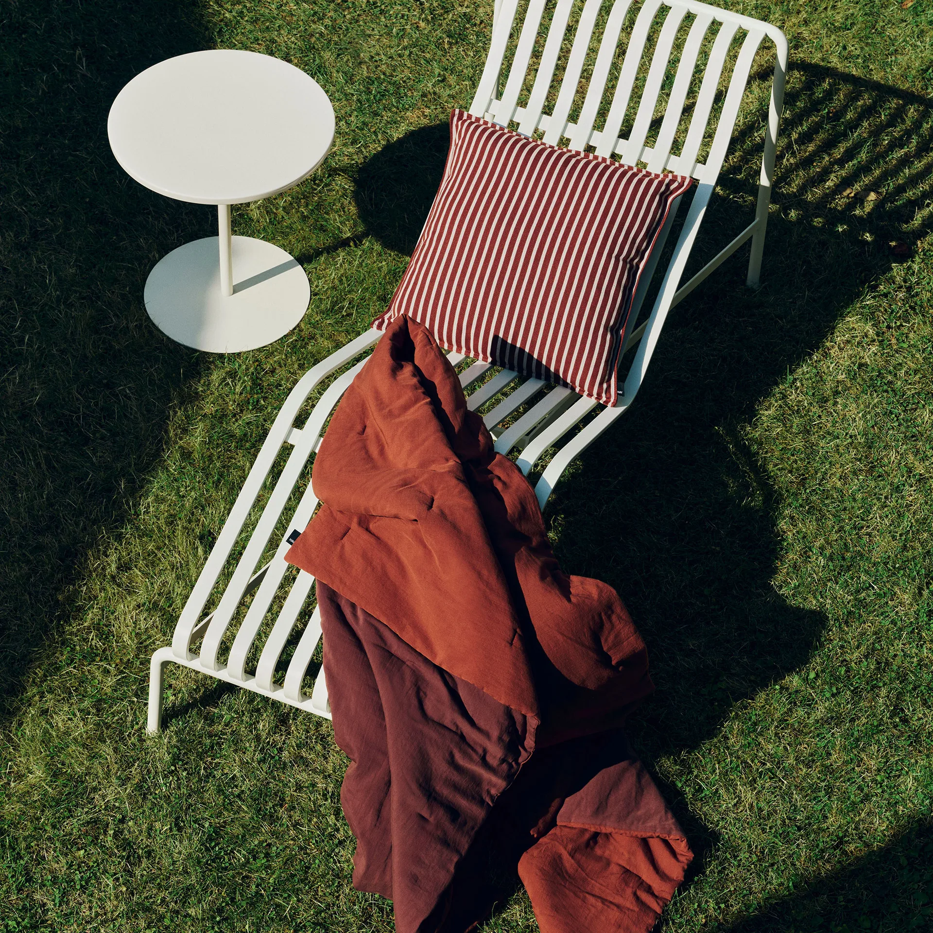 Terrazza pude, Terracotta bold stripe, 50x50 cm HAY