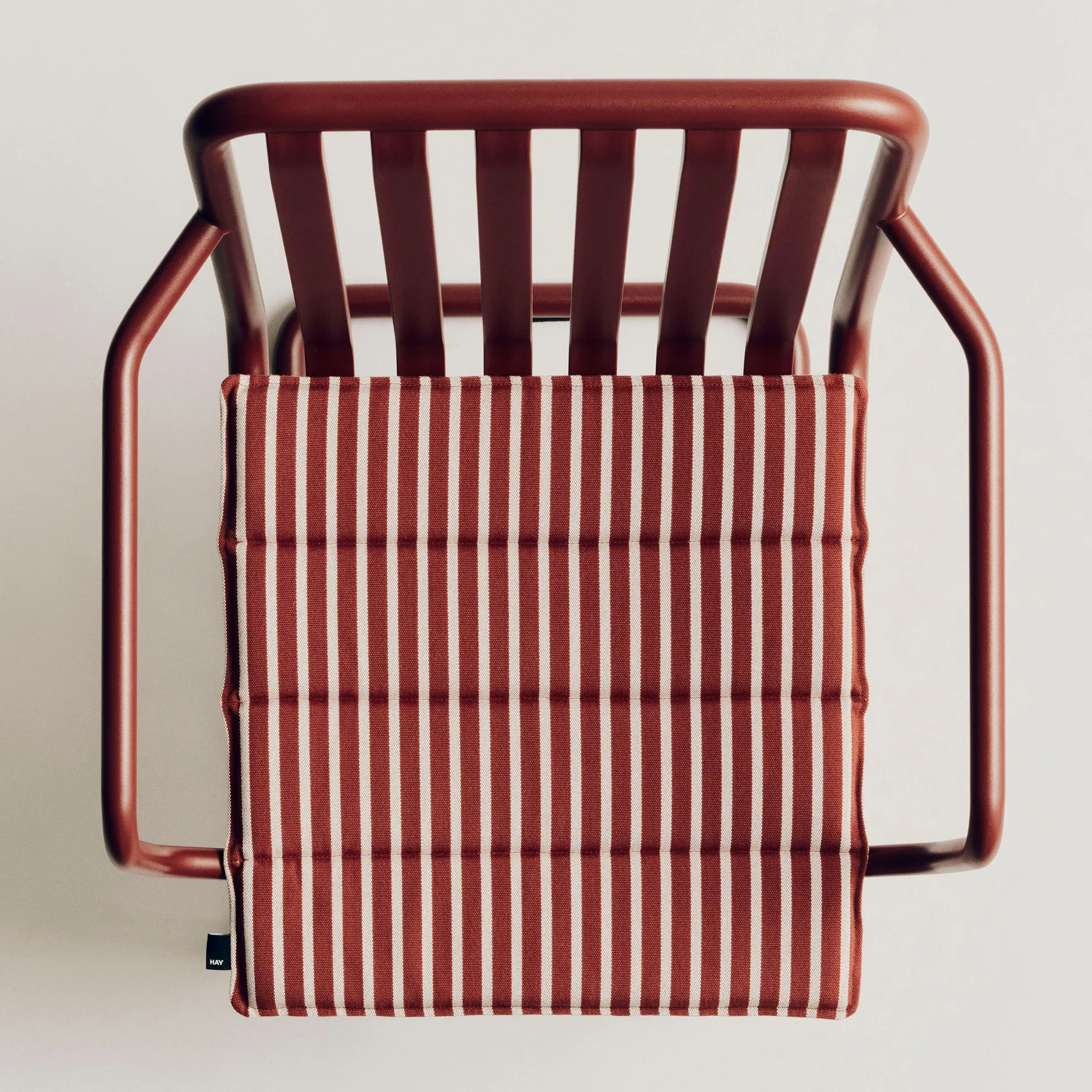 Terrazza siddepude, Terracotta bold stripe, 40x40 cm HAY