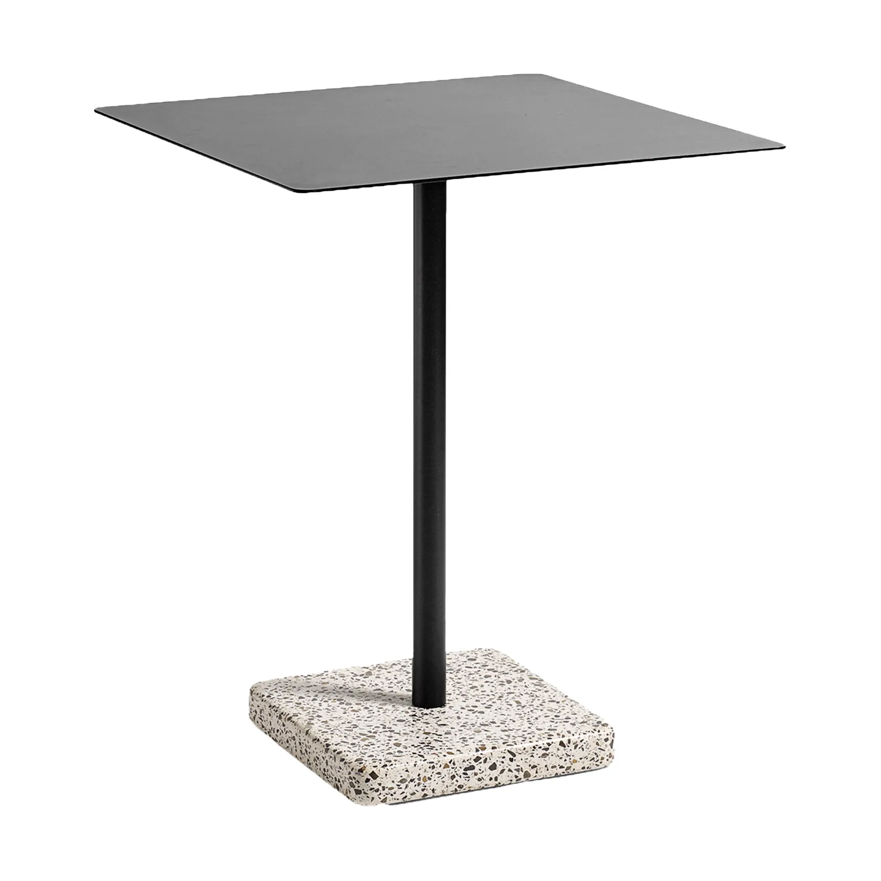 Terrazzo spisebord 60x60 cm, Grey terrazzo-anthracite HAY