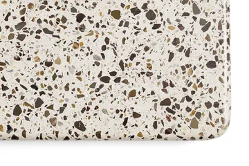 Terrazzo spisebord Ø70 cm - Grey terrazzo-anthracite - HAY