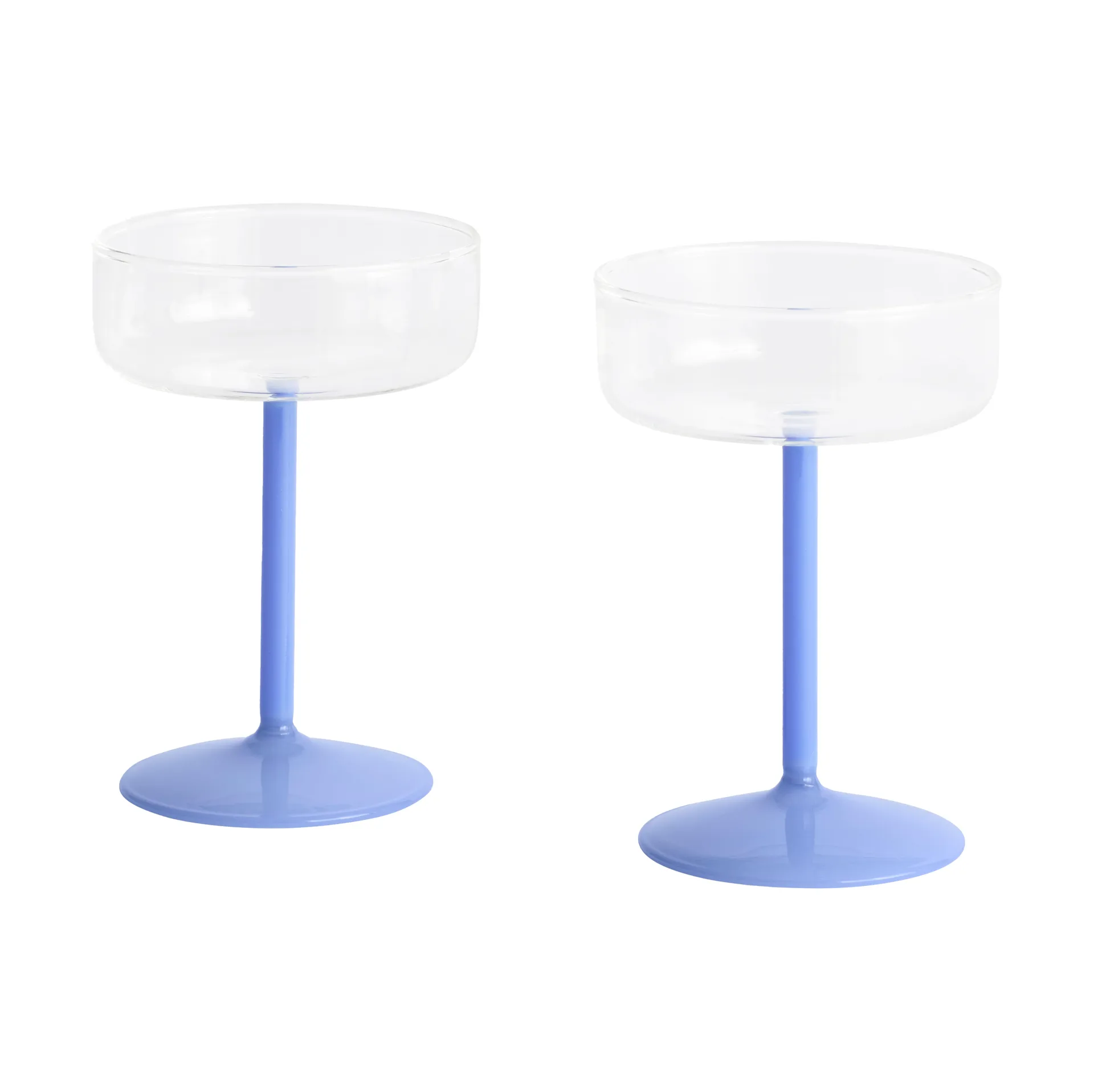 Tint coupe glas 20 cl 2-pak, Clear-jade light blue HAY