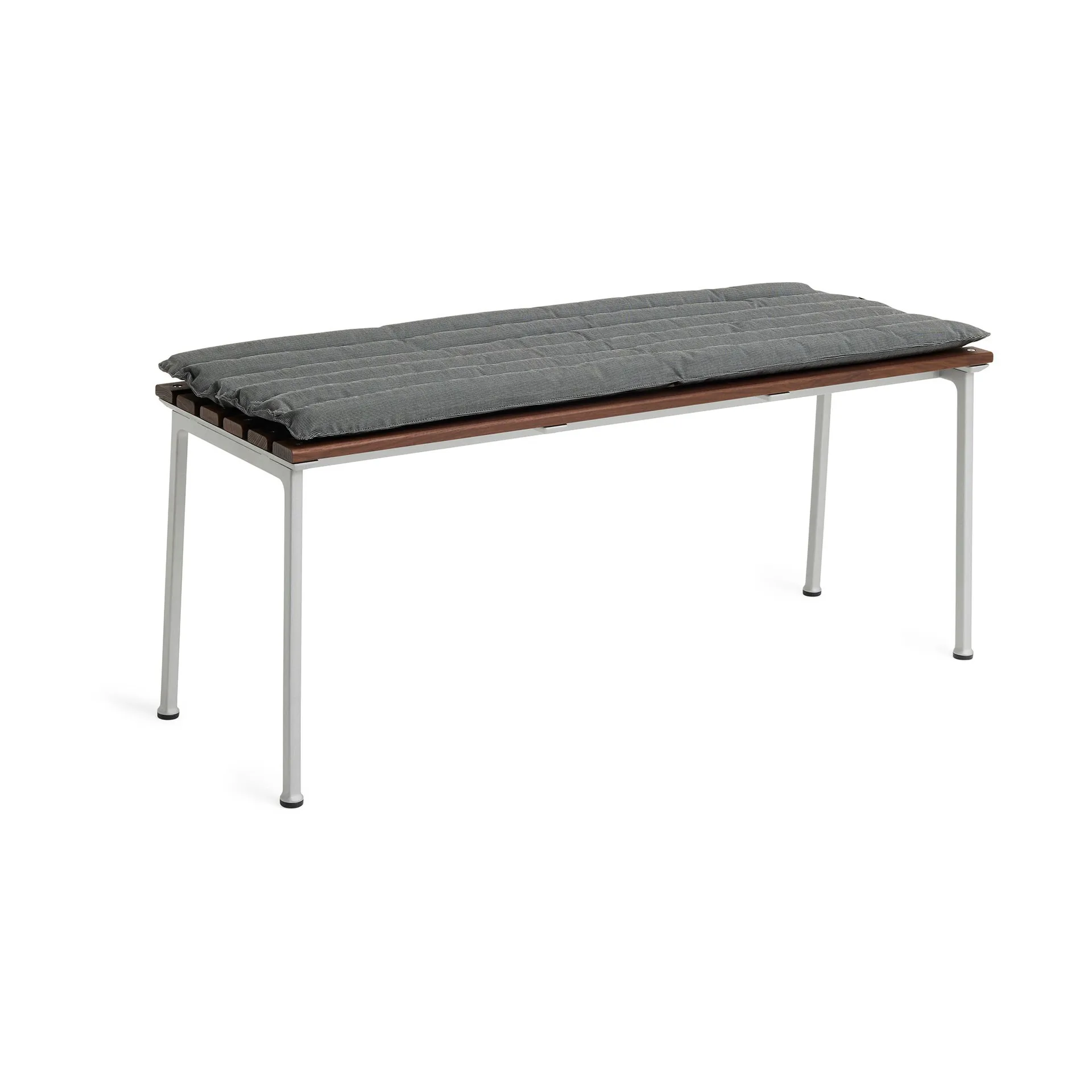 Traverse Quilted Bench 114/Dining Bench bænkedyne, Black pepper HAY