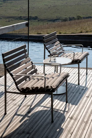 Traverse Quilted Lounge Chair/Armchair siddehynde  - Beige sand - HAY