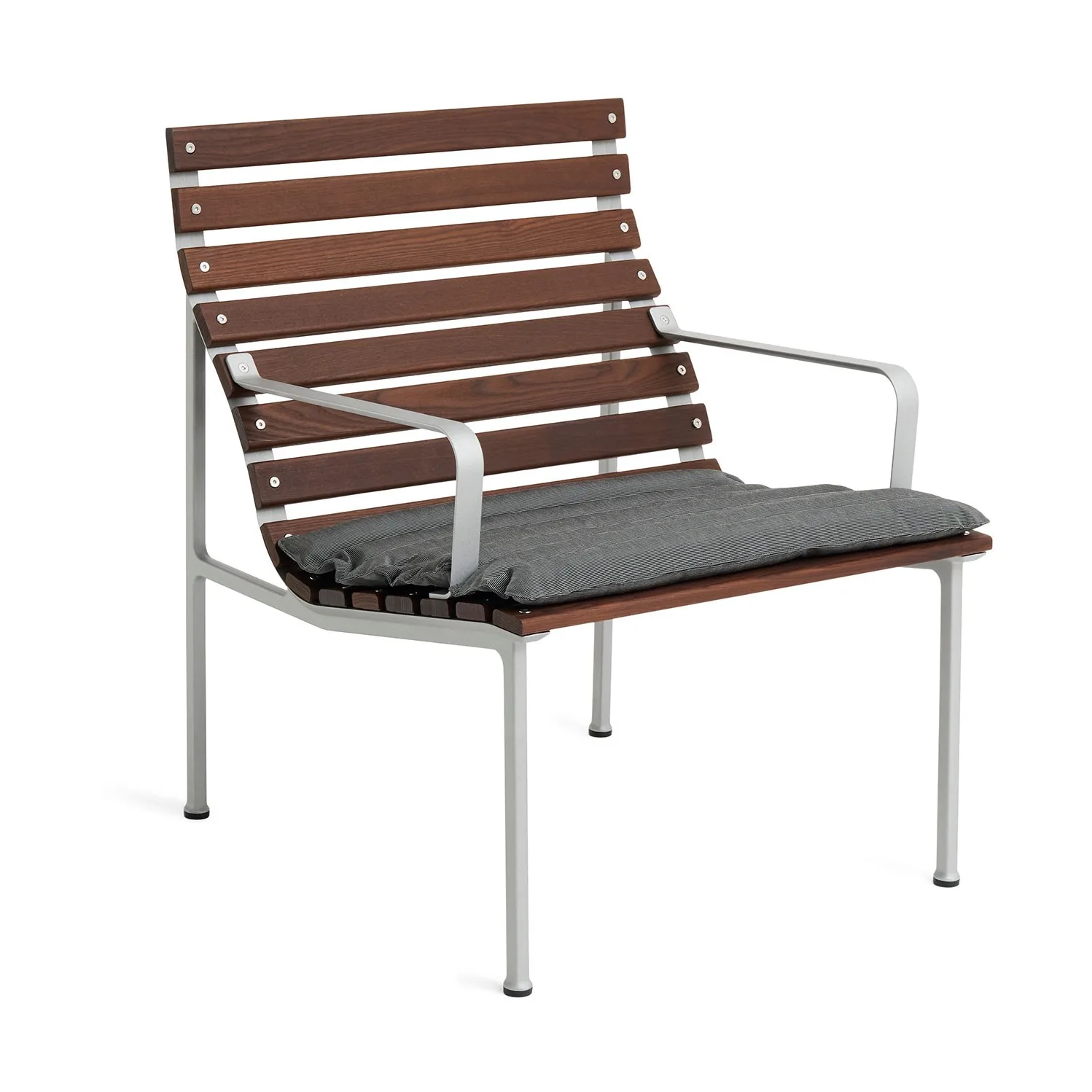 Traverse Quilted Lounge Chair/Armchair siddehynde , Black pepper HAY