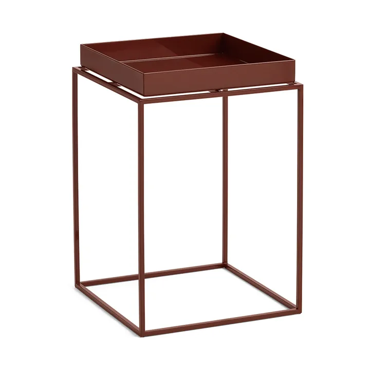Tray Table medium brickbord - Chocolate, 30x30x44 cm - HAY