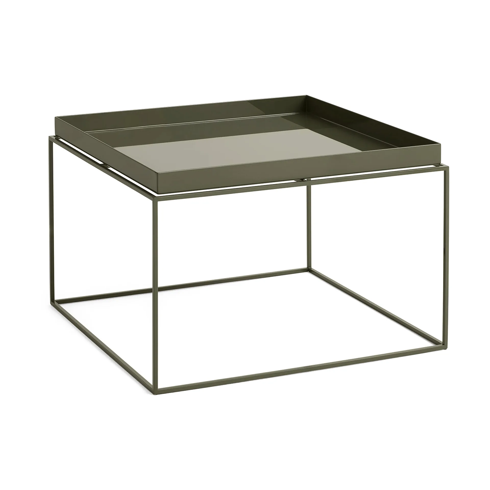 Tray Table medium brickbord, Oliven grøn, 60x60x39 cm HAY