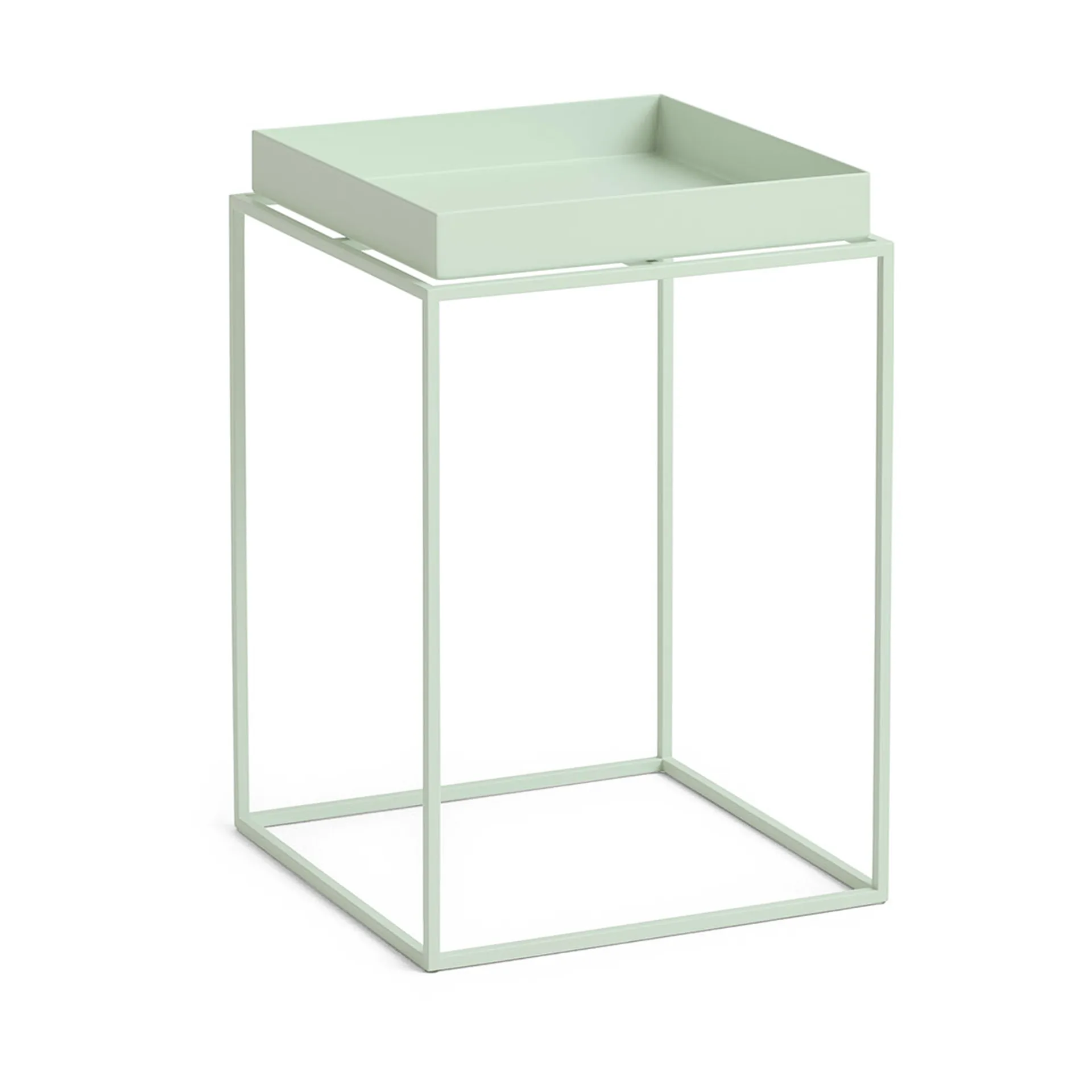 Tray Table medium brickbord, Soft mint, 30x30x44 cm HAY