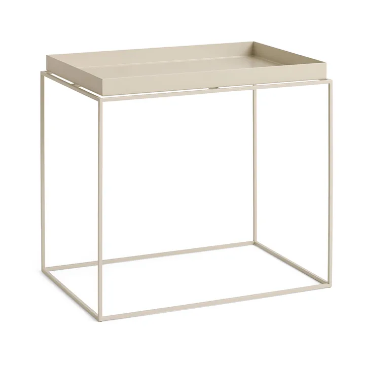 Tray Table medium brickbord - Varm beige, 40x60x54 cm - HAY