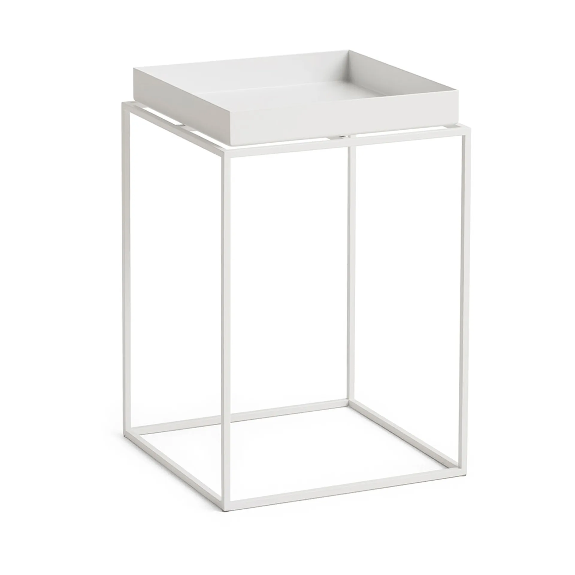 Tray Table medium brickbord, White, 30x30x44 cm HAY