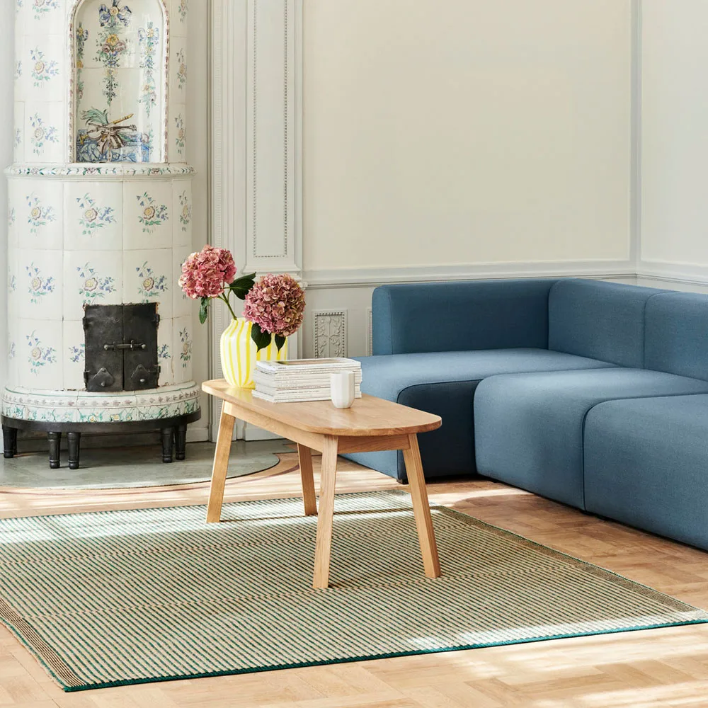 Triangle Leg bænk, olieret eg, 200 cm HAY