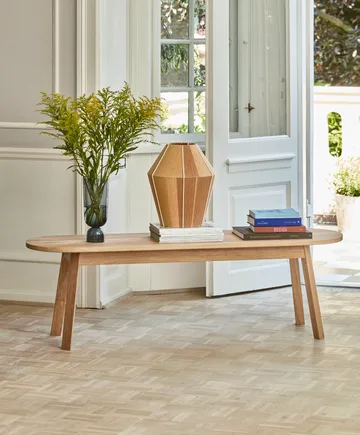 Triangle Leg bænk - water-based lacquered oak, 150 cm - HAY