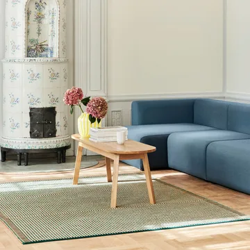 Triangle Leg bænk - water-based lacquered oak, 200 cm - HAY