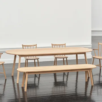 Triangle Leg spisebord - Olieret eg, 250x85 cm - HAY