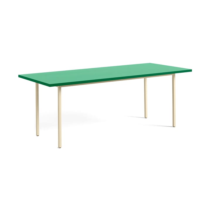 Two-Colour spisebord 90x200 cm, Ivory-green mint HAY