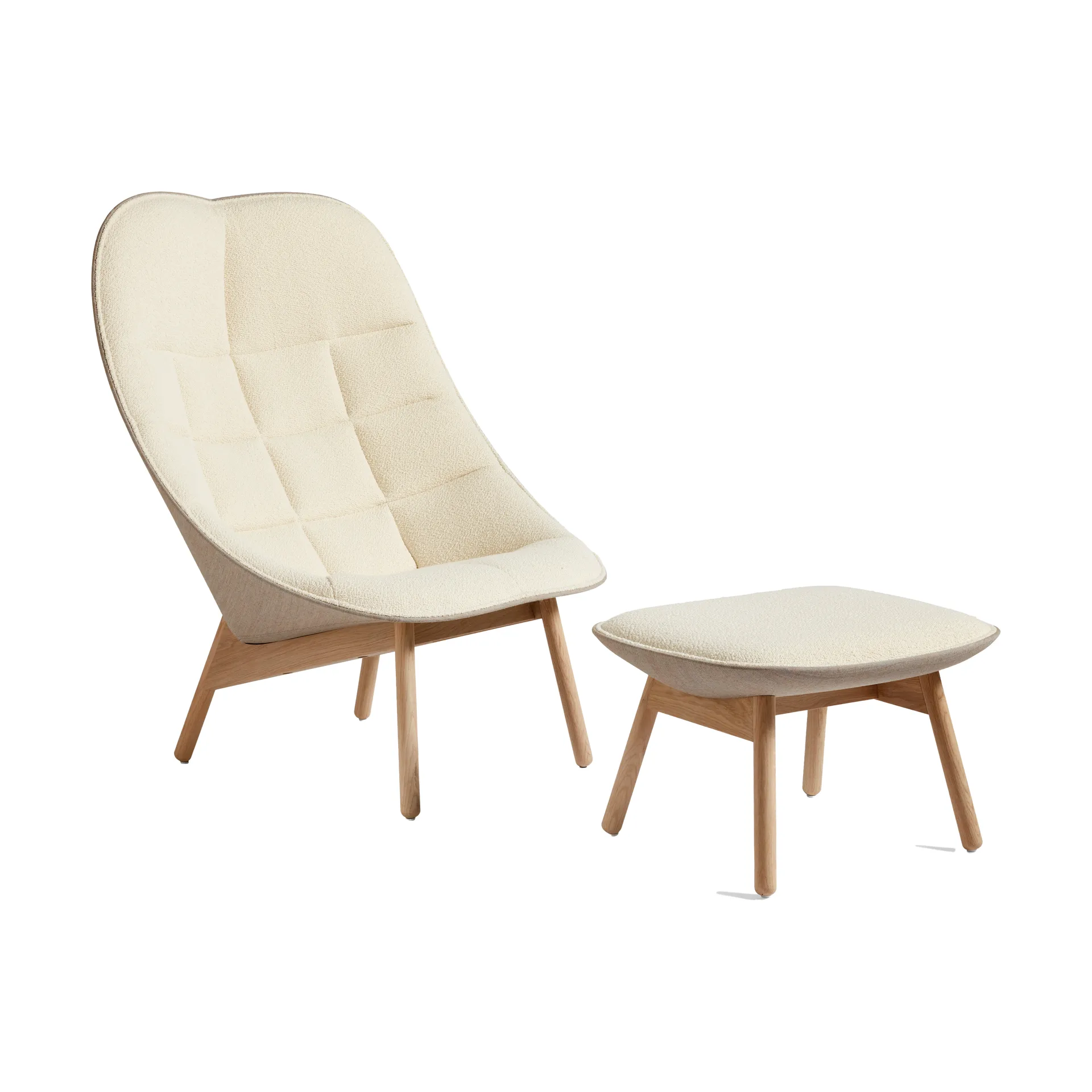 Uchiwa fodskammel, Cream A5-eg-Canvas 244 HAY