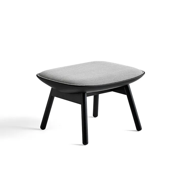 Uchiwa fodskammel - Dark grey/white melange-sort eg-læder - HAY