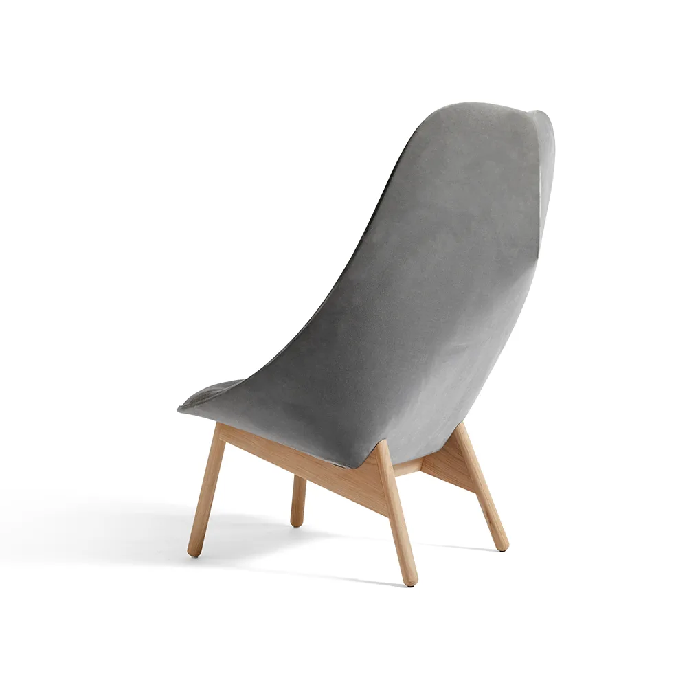 Uchiwa Quilt loungestol, Magnesium-eg-bagside lola warm grey HAY