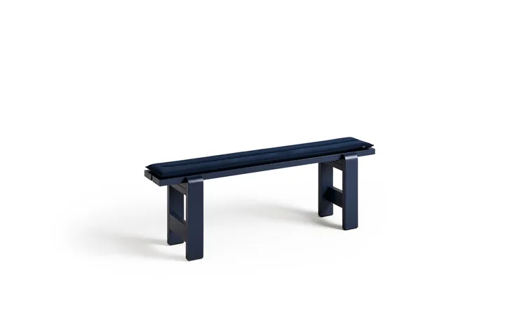 Weekday bænk 140x23 cm lakeret fyrretræ - Steel blue - HAY