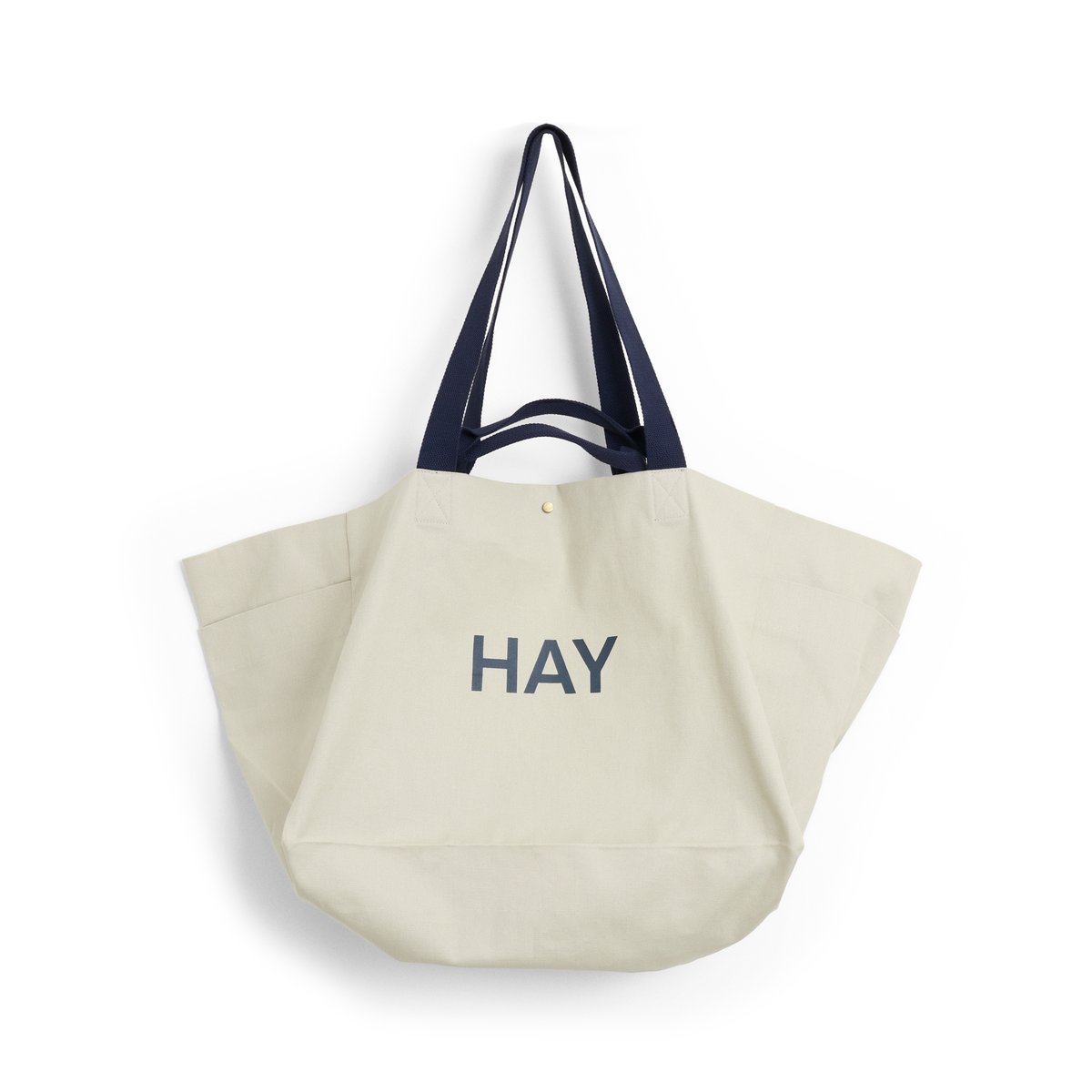 HAY Weekend Bag Organic taske L Grey | Skandinavisk Design | Opbevaringskurve | Grå